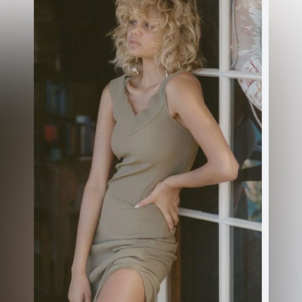 Spell Mazzy ribbed dress medium NWT - Picture 2 of 16